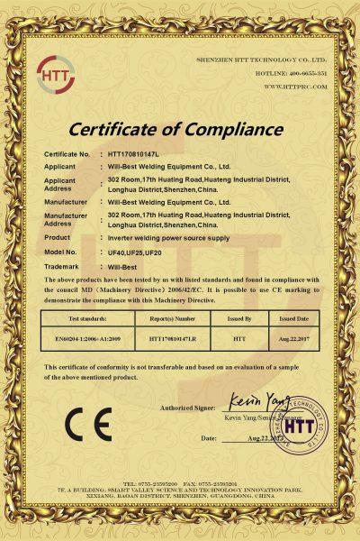 Certificate 147L