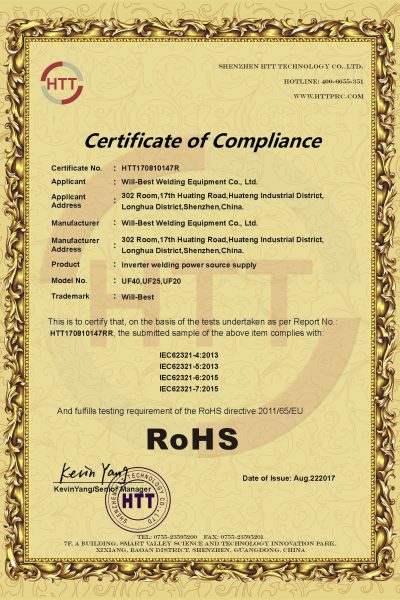 Certificate 147R